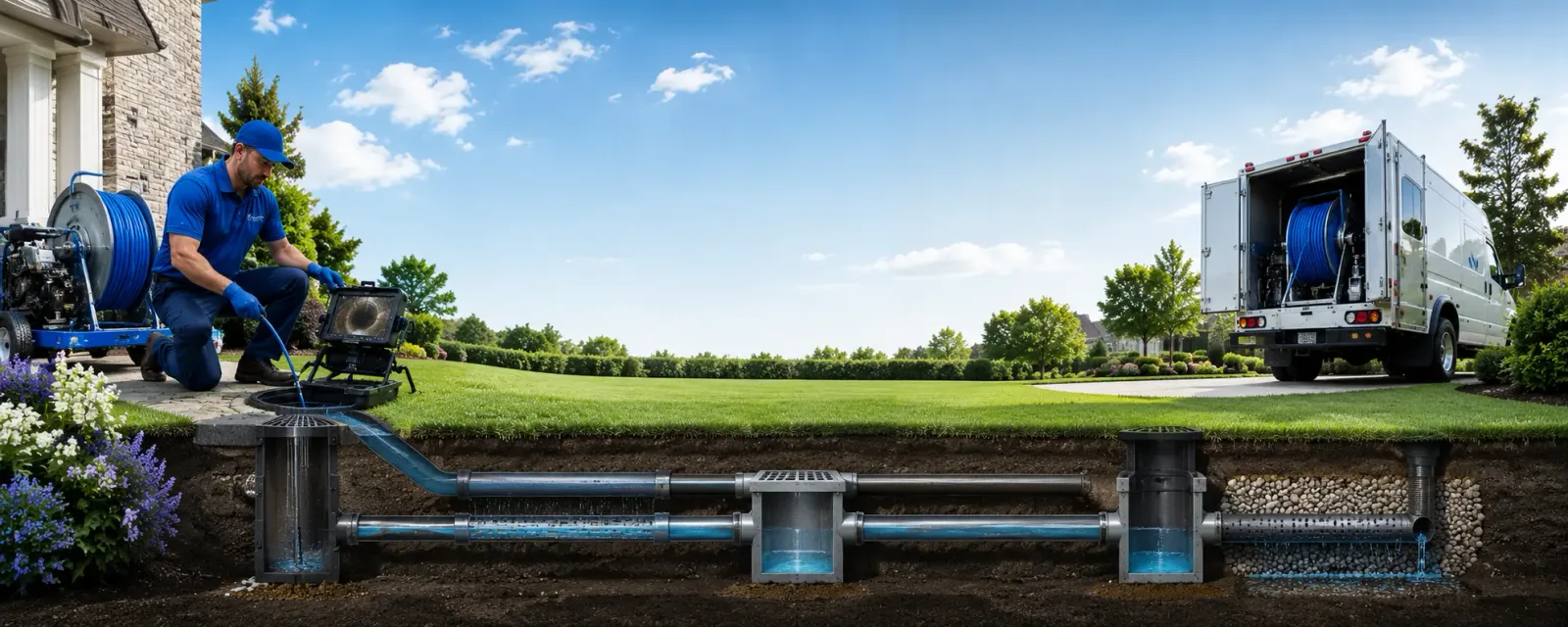 Outdoor drain cleaning information for Rolfe, IA